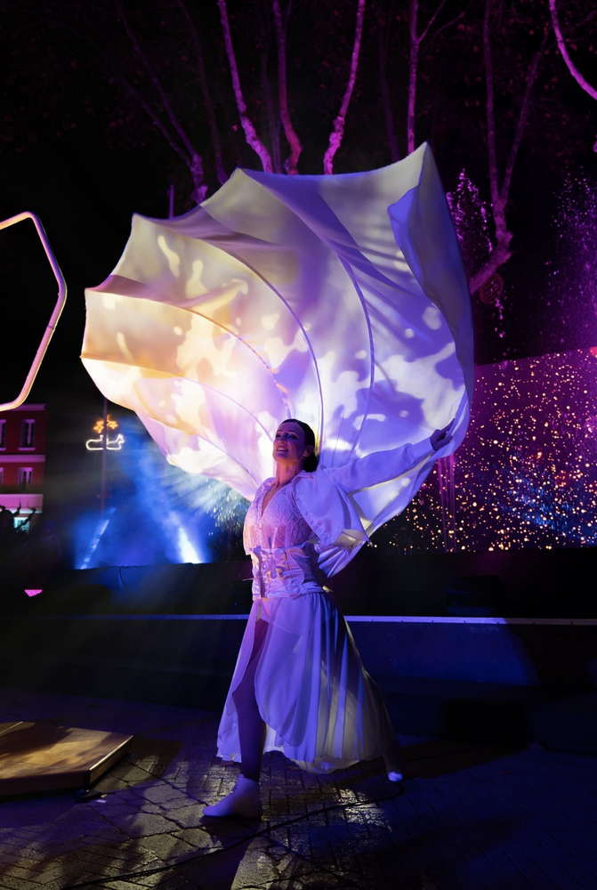 Voile Peacock